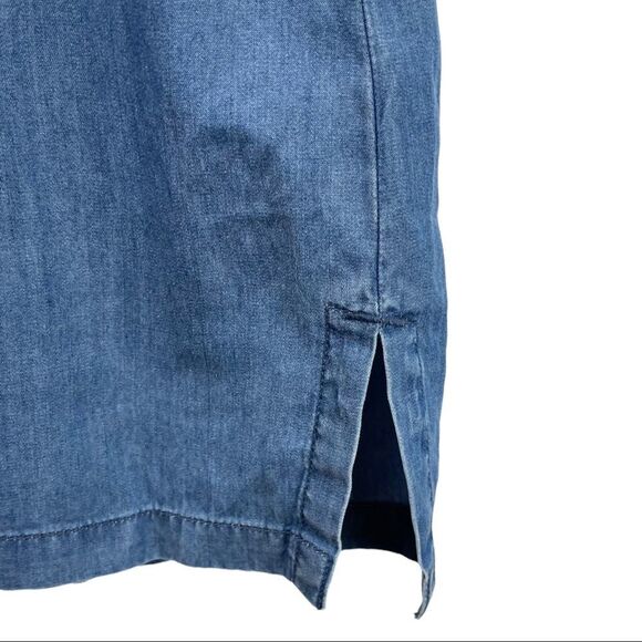 Swimsuits For All Tencel Blue Lace Up Cover Up Dress Size 10/12 - Picture 4 of 6